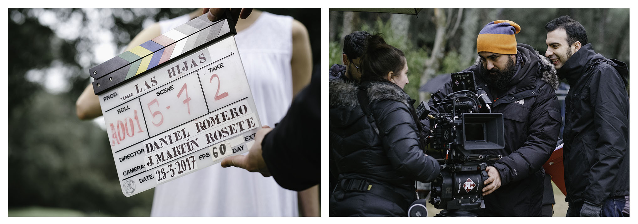 Imágenes cedidas por Daniel y Asier del rodaje del teaser de Las Hijas