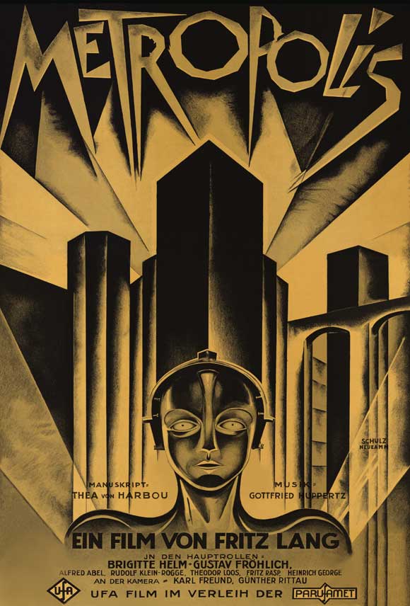 Póster película Metrópolis, considerada la primera obra de Ciencia Ficción en el cine